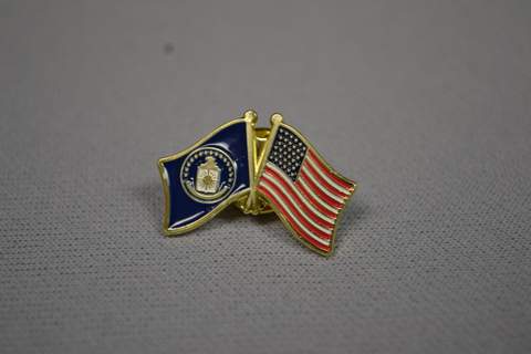 Lapel Pin Flag CIA/USA