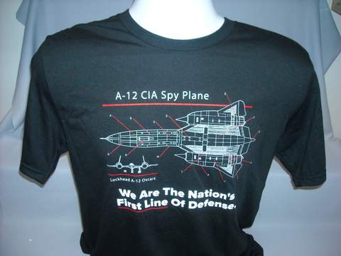 T Scrn A12 Spy Plane Blk M