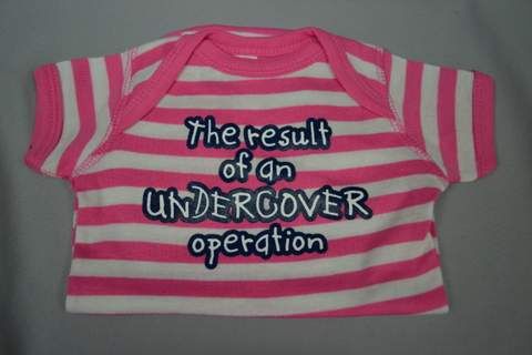 Onesie Undercover Op Pk Wh Strp 12M DISC