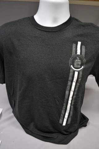 T Scrn Logo Stripe Bk Frost S DISC