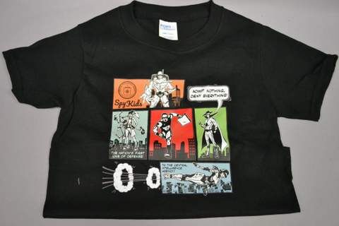 T Scrn Spy Kids Comic Blk