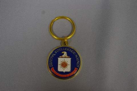 Keychain Logo Brass Red 1.5"