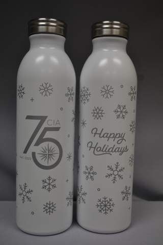 Tumbler 75th Happy Holiday Wht DISC