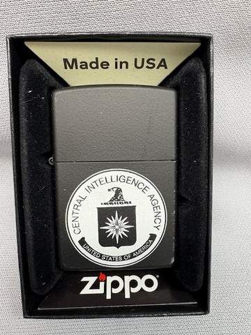 Lighter Logo Blk Matte Zippo