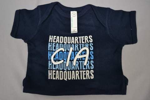 Onesie CIA HQ NAVY/WHITE 6M