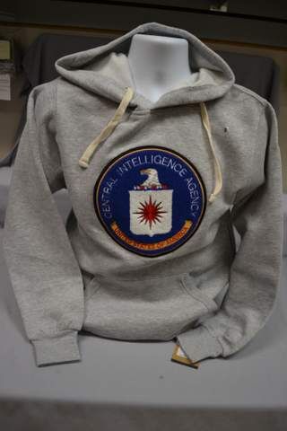 Hoodie Emb CIA Heather Gray