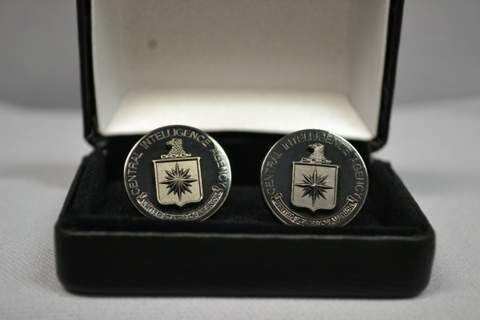 Cufflink Logo Raised Black Stealth