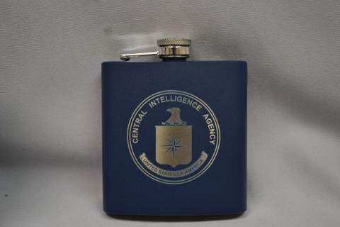 Flask Logo Laser Etch Navy